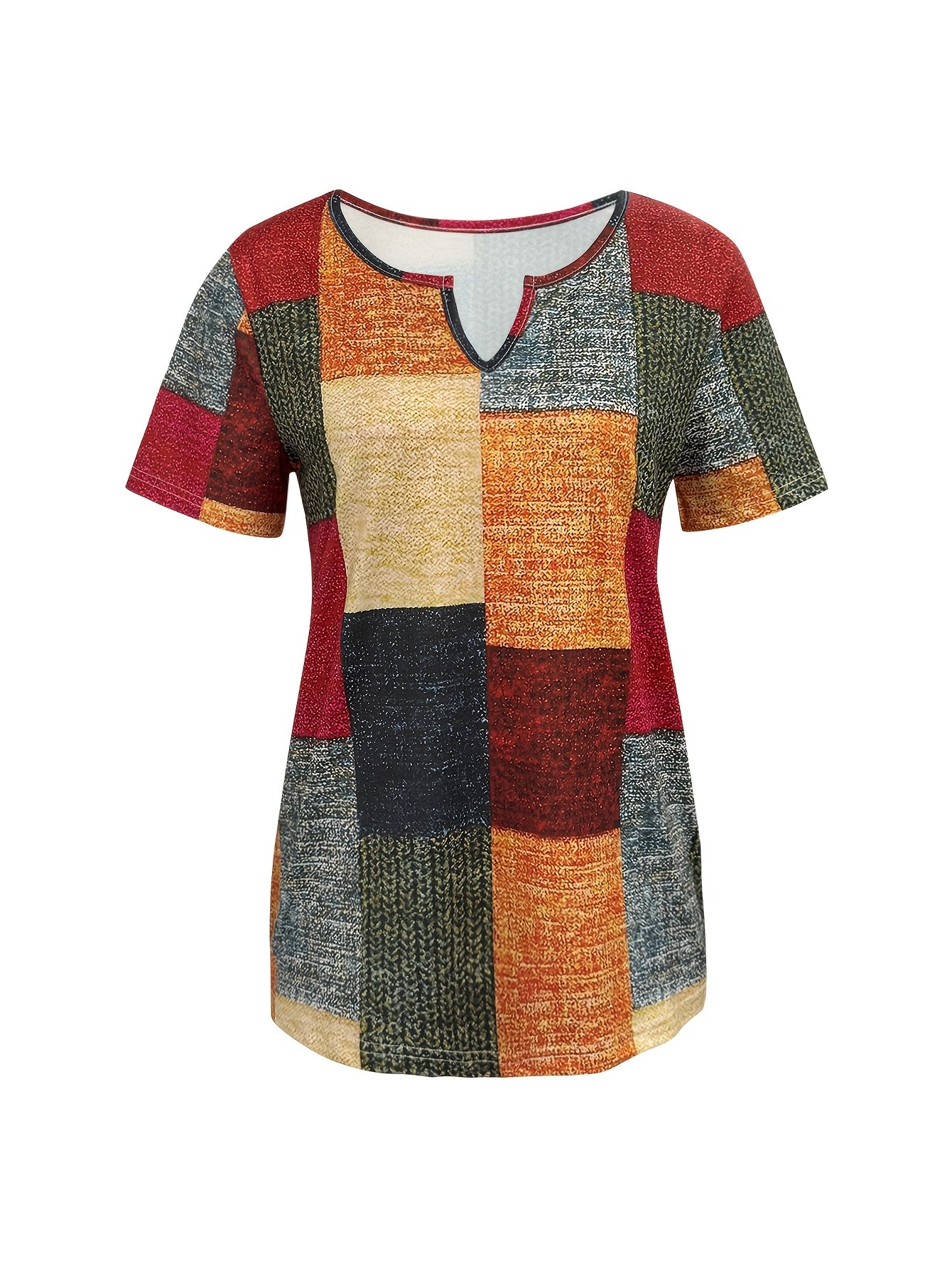Mira – Kariertes Print-Tee