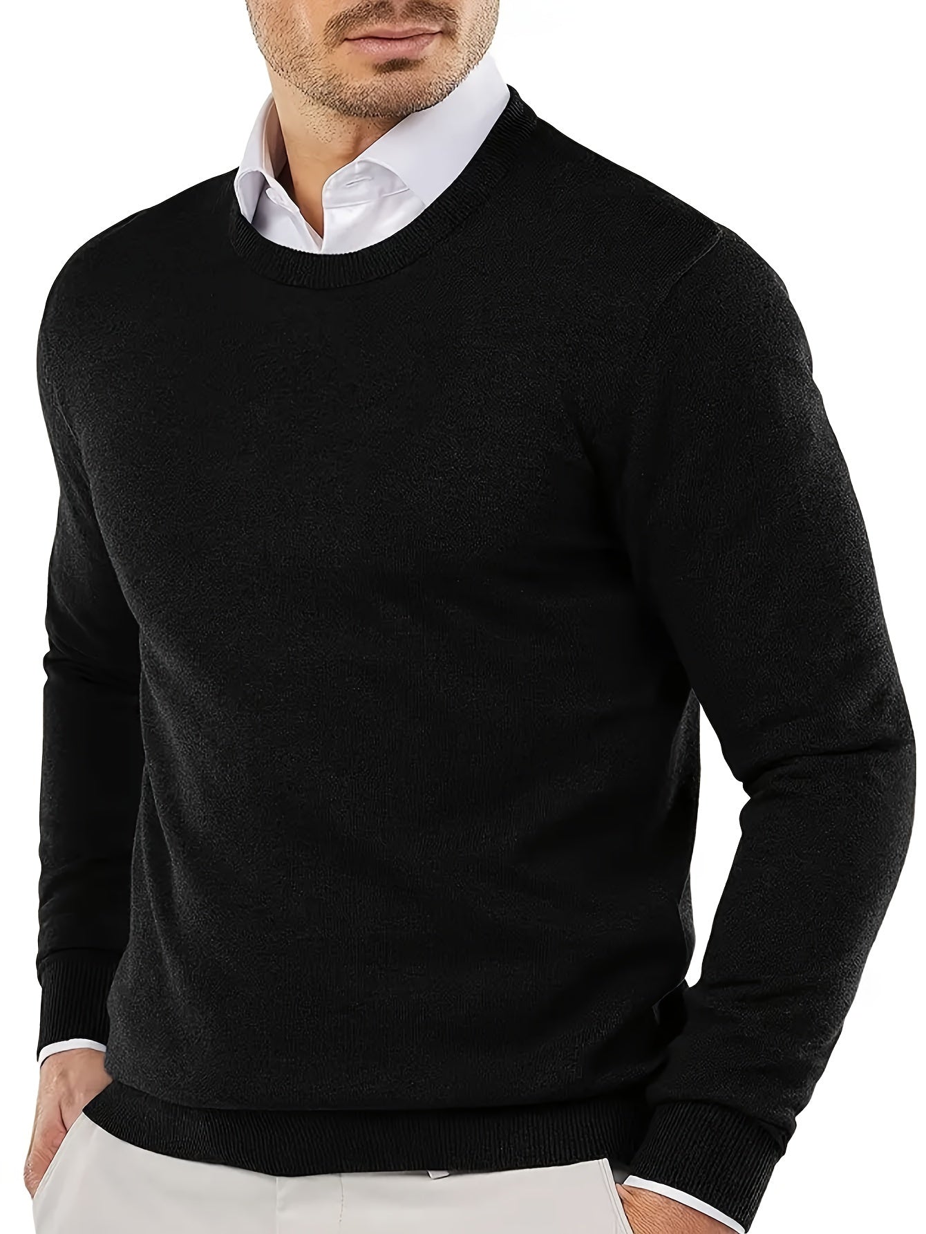 Luca – Strickpullover mit Rundhalsausschnitt