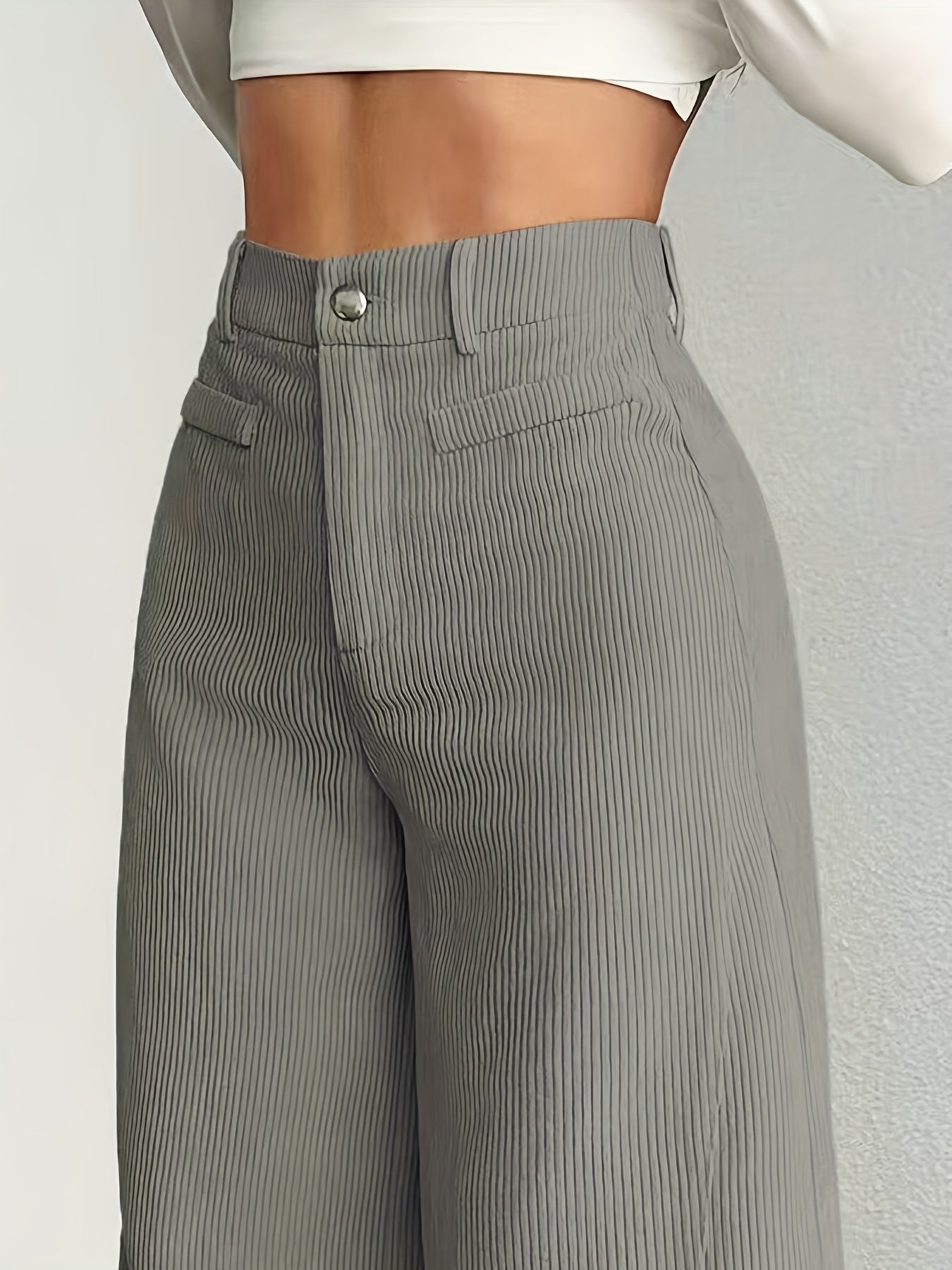 Alior – Hochbundhose in Cord-Optik
