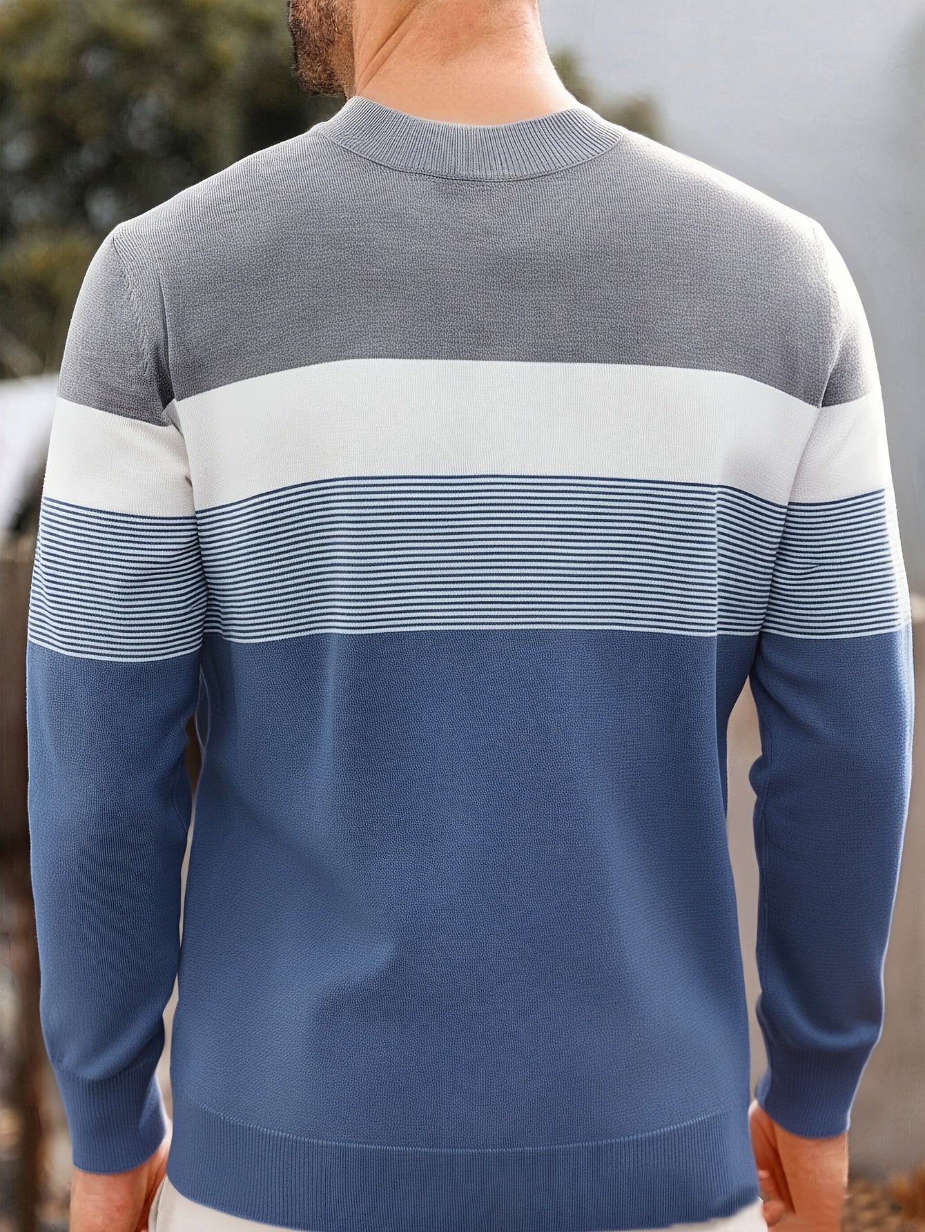 Enzo – Strickpullover mit Streifen-Design