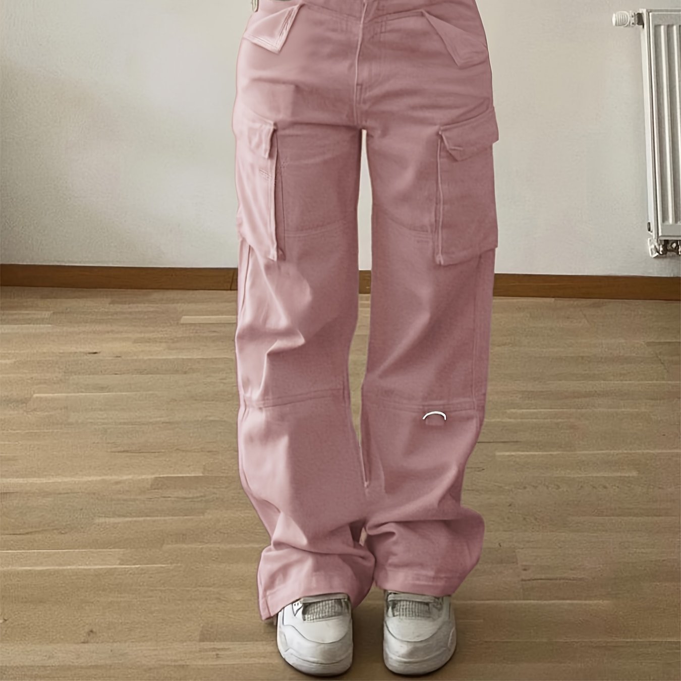 Rania – Cargo Hose in Rosa mit Funktionstaschen