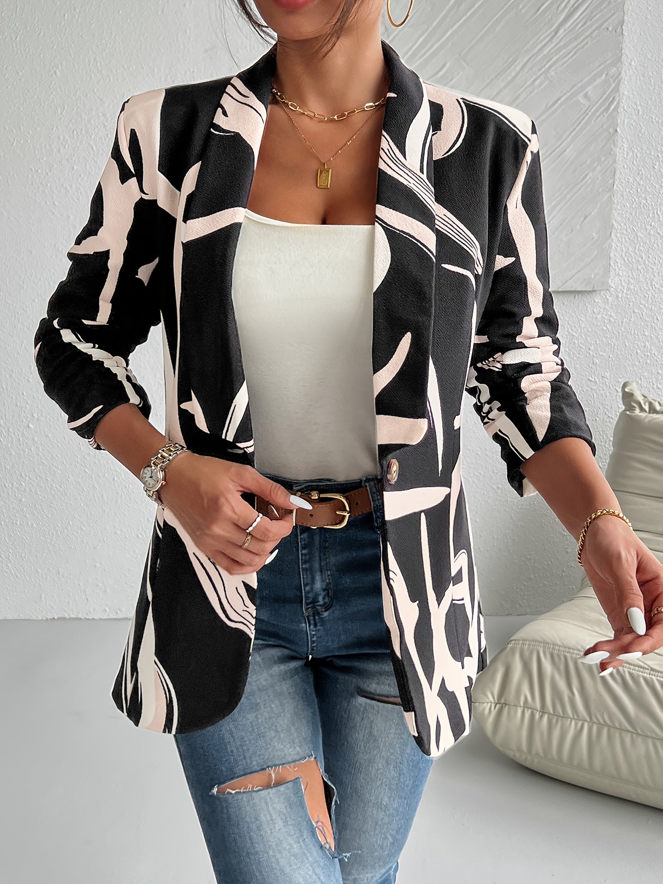 Isla – Bedruckter Blazer