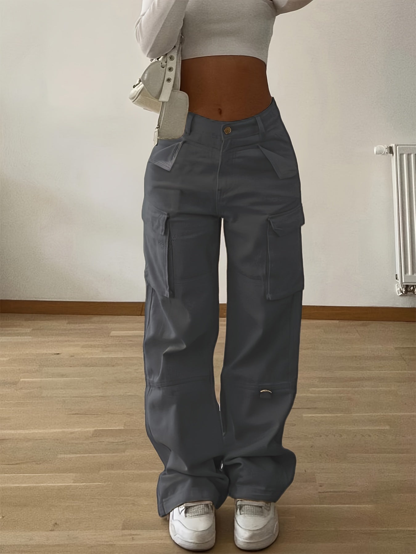 Rania – Cargo Hose in Rosa mit Funktionstaschen