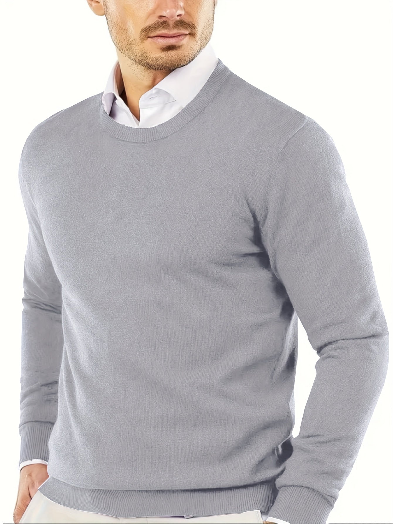 Luca – Strickpullover mit Rundhalsausschnitt