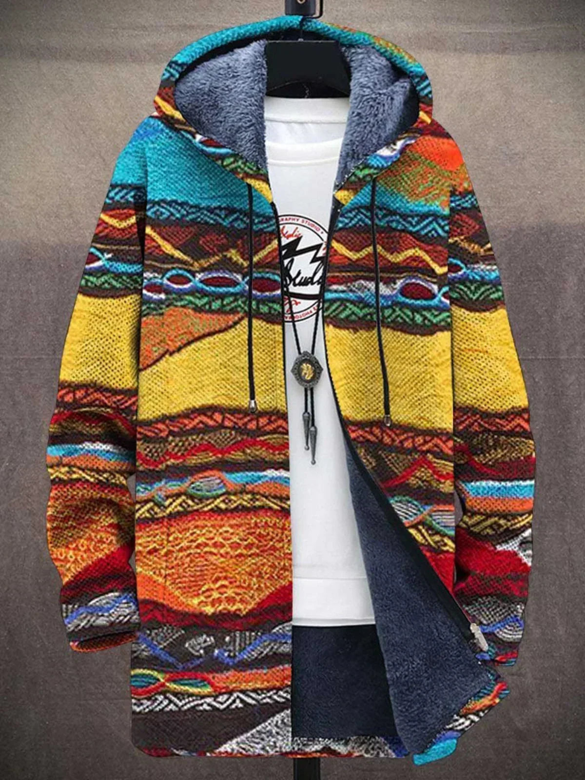 Violette - Luxuriöse, künstlerische Strickjacke
