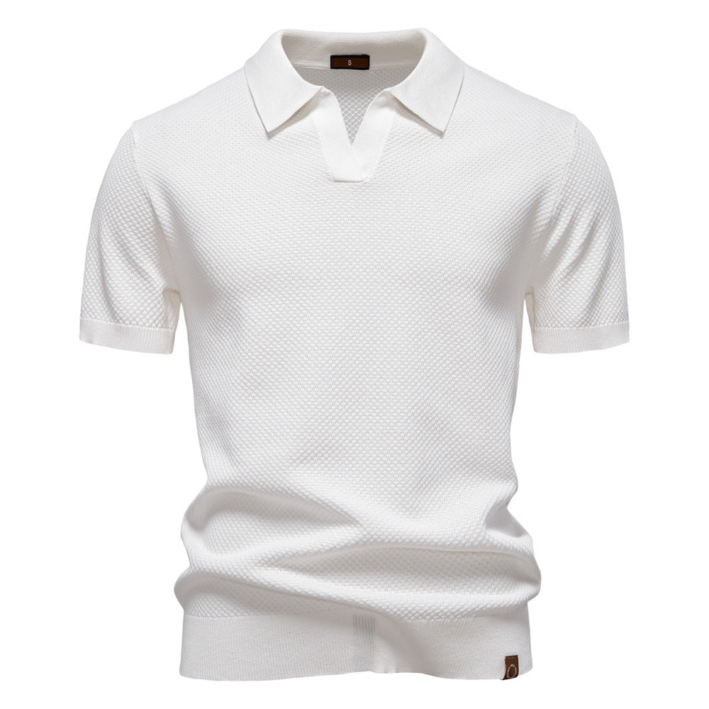 Milo - Casual strukturiertes Polo-shirt