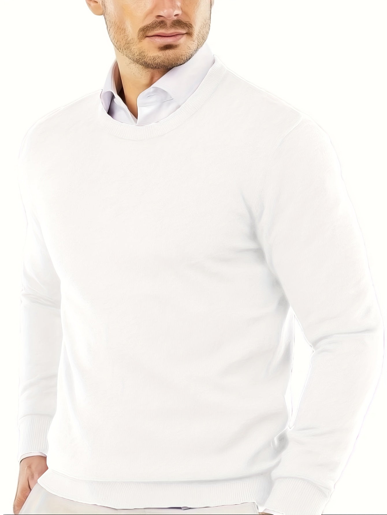 Luca – Strickpullover mit Rundhalsausschnitt