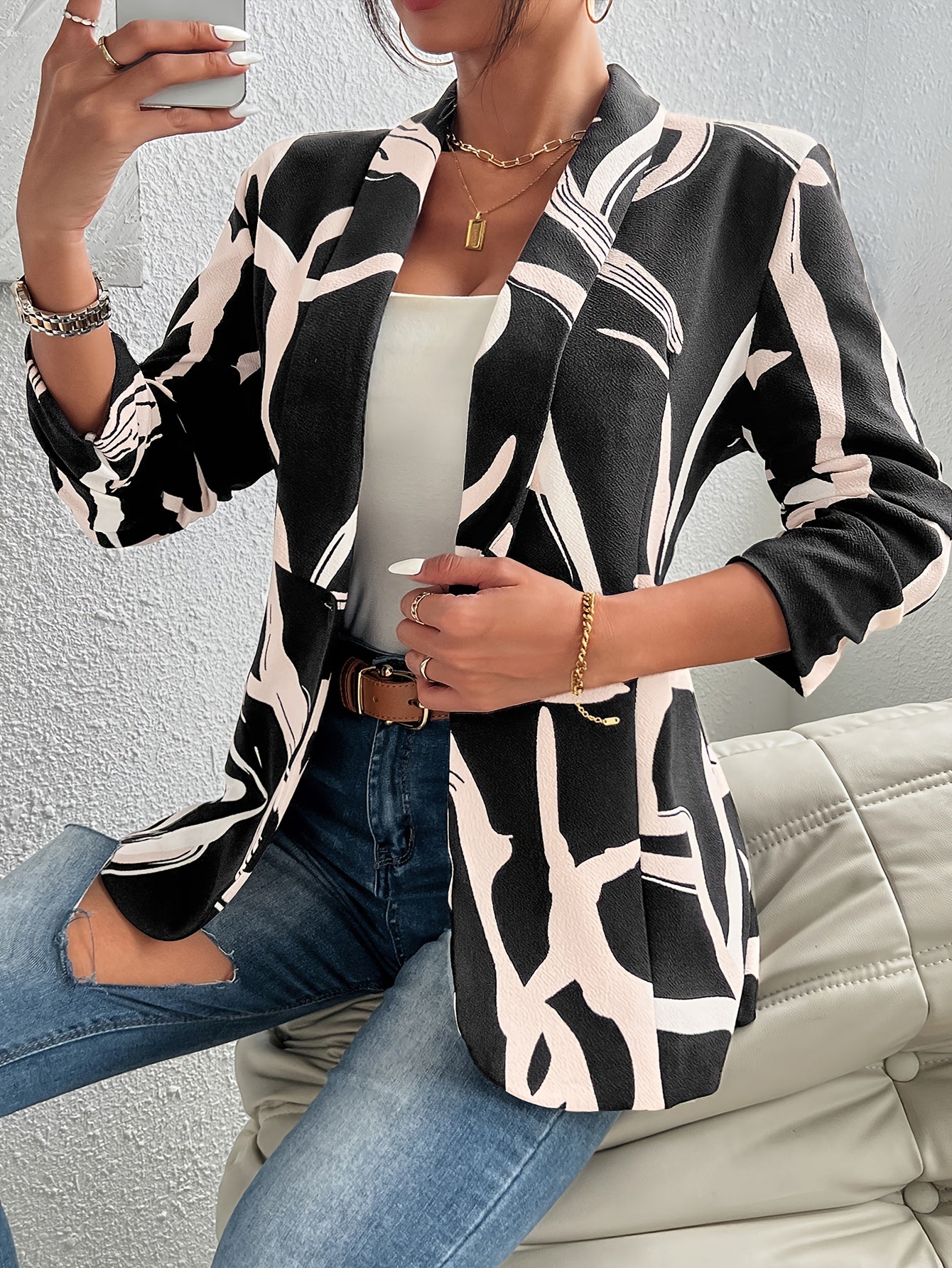 Isla – Bedruckter Blazer