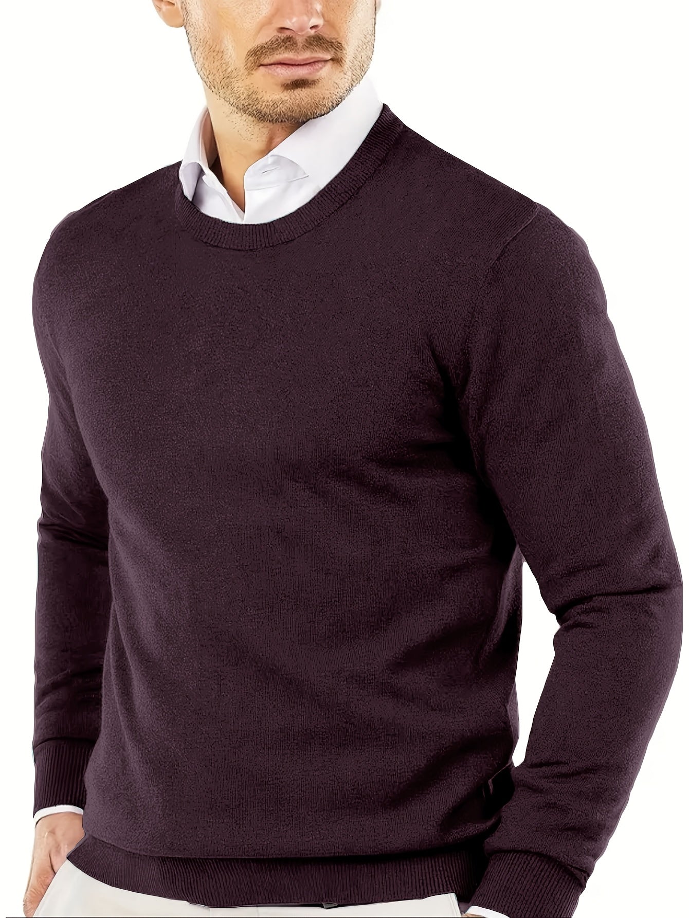 Luca – Strickpullover mit Rundhalsausschnitt