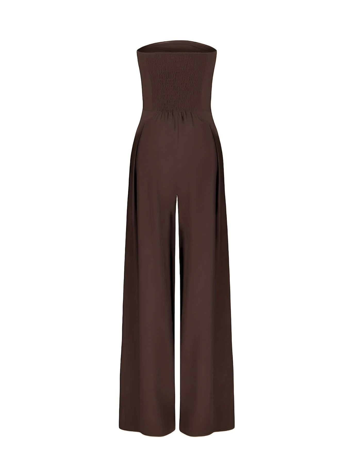 Amalia – Trägerloser Jumpsuit mit weitem Bein