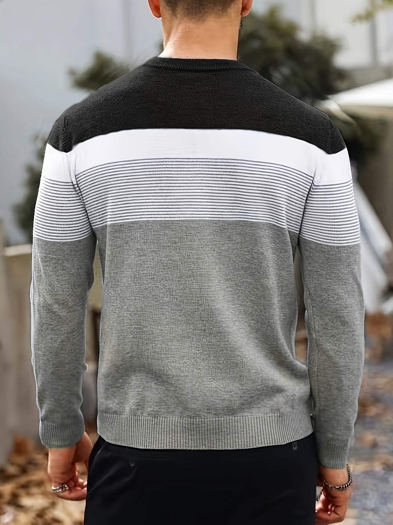 Enzo – Strickpullover mit Streifen-Design