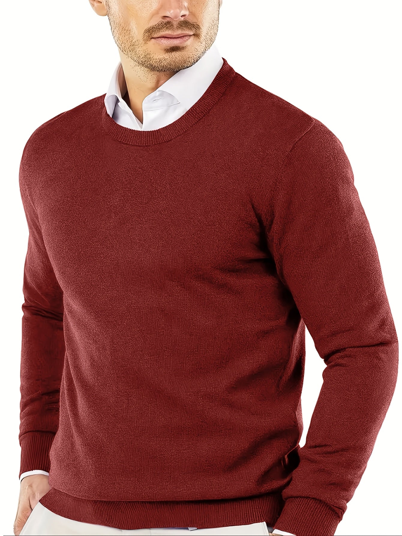 Luca – Strickpullover mit Rundhalsausschnitt