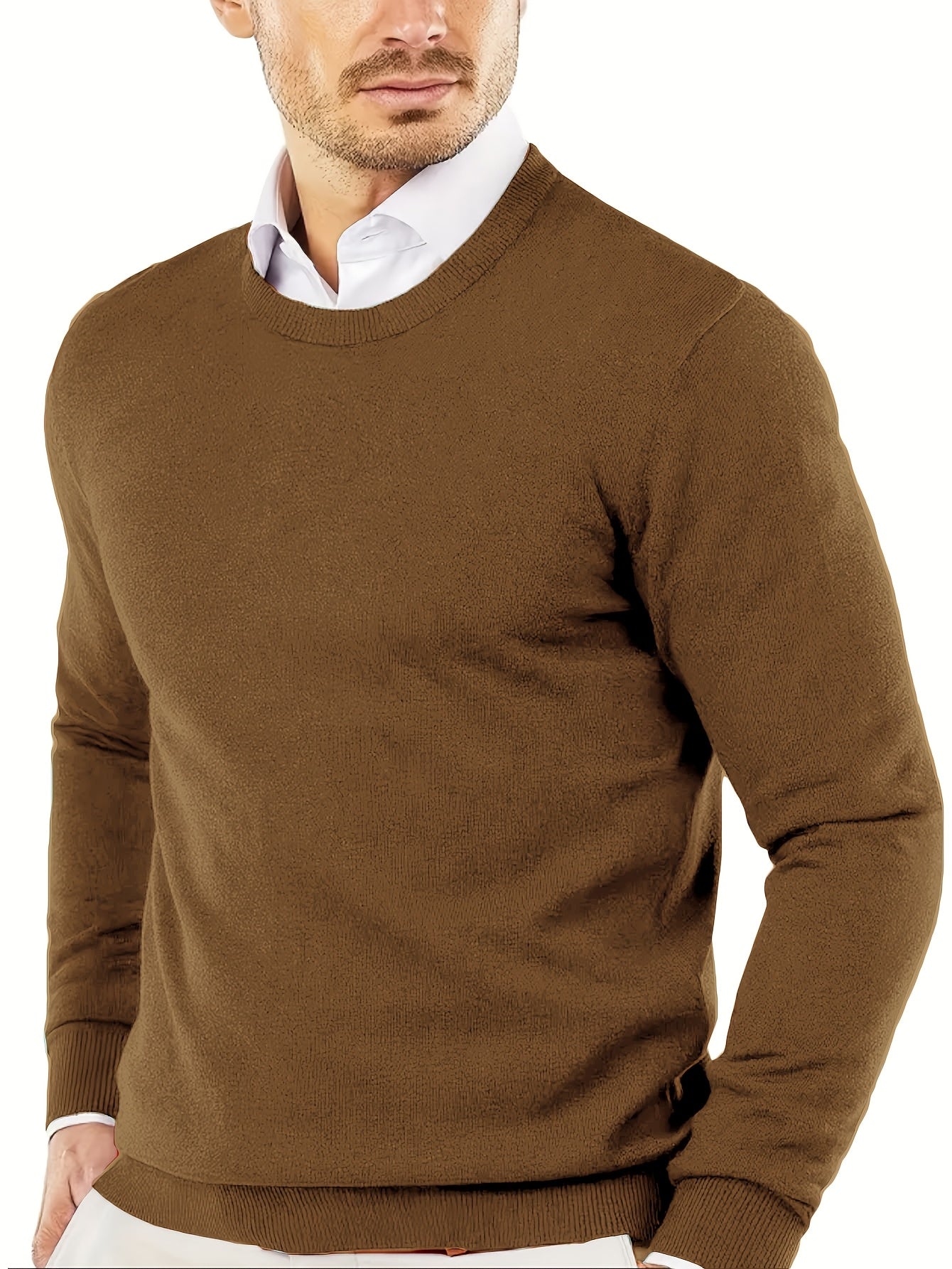 Luca – Strickpullover mit Rundhalsausschnitt