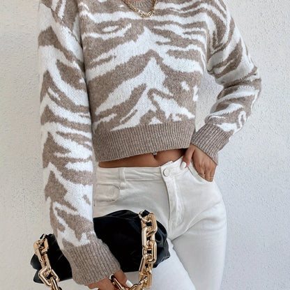 Zara – Sweater mit Zebra-Streifen