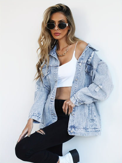 Maria – Oversize Denim Jacke