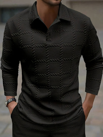 Aris – Jacquard Polohemd