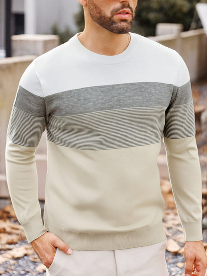 Enzo – Strickpullover mit Streifen-Design