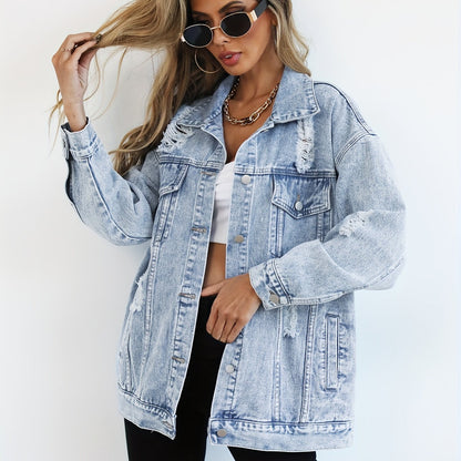 Maria – Oversize Denim Jacke