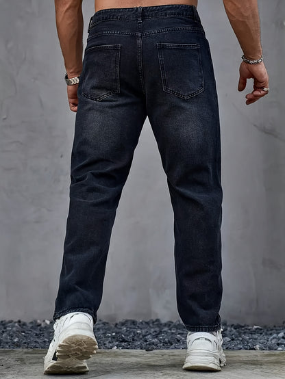 Nico – Gerade Schnitt Jeans in Stone Grey