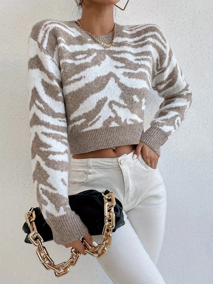 Zara – Sweater mit Zebra-Streifen