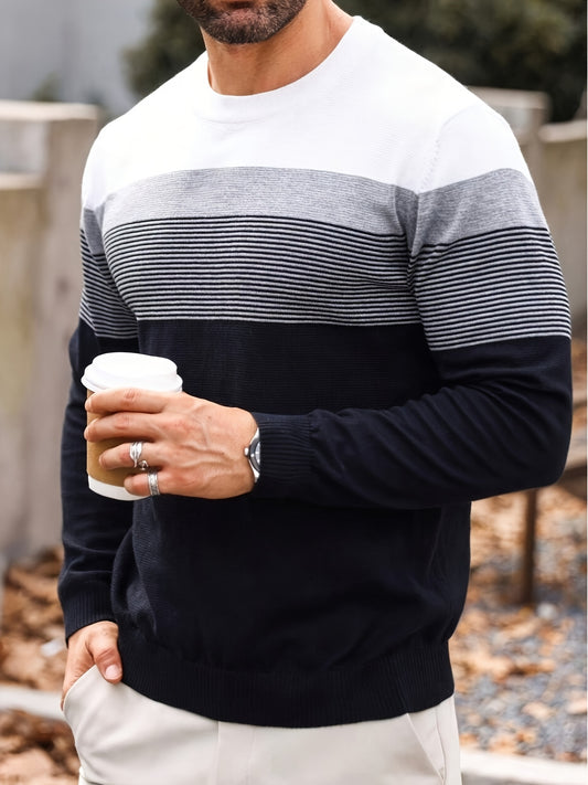 Enzo – Strickpullover mit Streifen-Design
