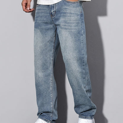 Nico – Gerade Schnitt Jeans in Stone Grey