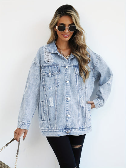 Maria – Oversize Denim Jacke