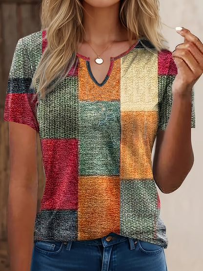 Mira – Kariertes Print-Tee