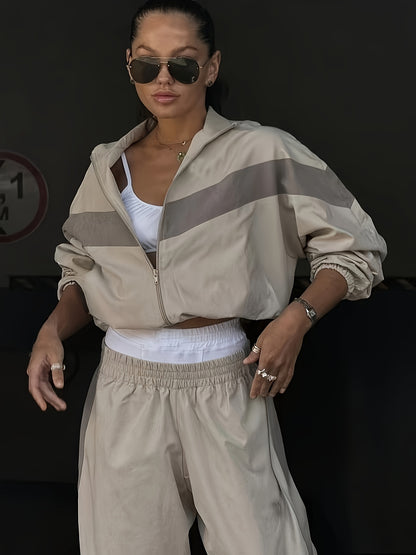 Liora – Farbkontrast Set mit Top & Hose