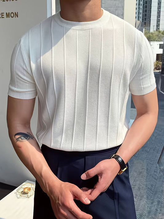 Nerio – Sommerpullover mit Rundhalsausschnitt in Olivgrün