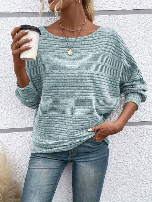 Mila – Gerippter Strickpullover